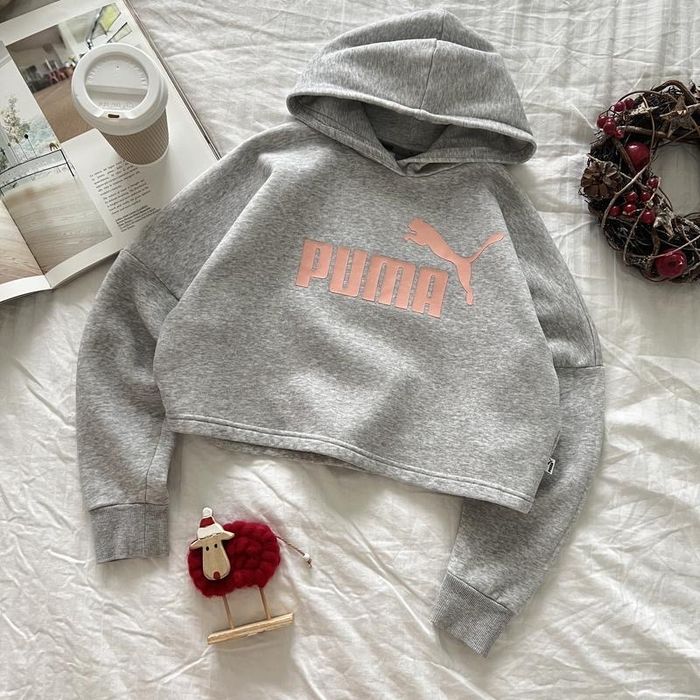 худи кофта пума puma детская 128 см топ оверсайз 7 8 9 10 лет