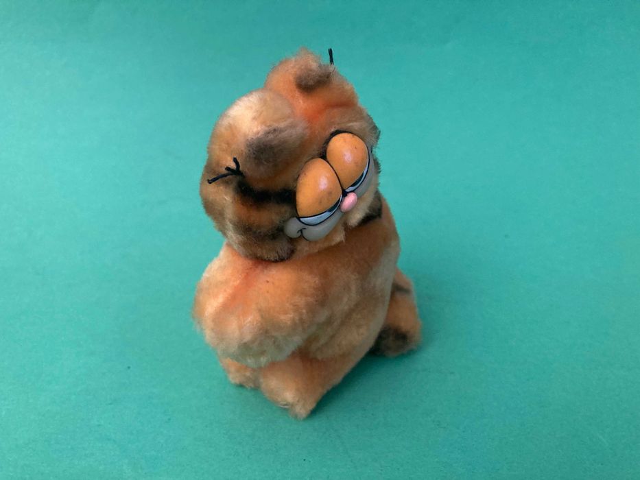 Boneco Garfield de pendurar com molas Anos 80 United Feature Syndicate