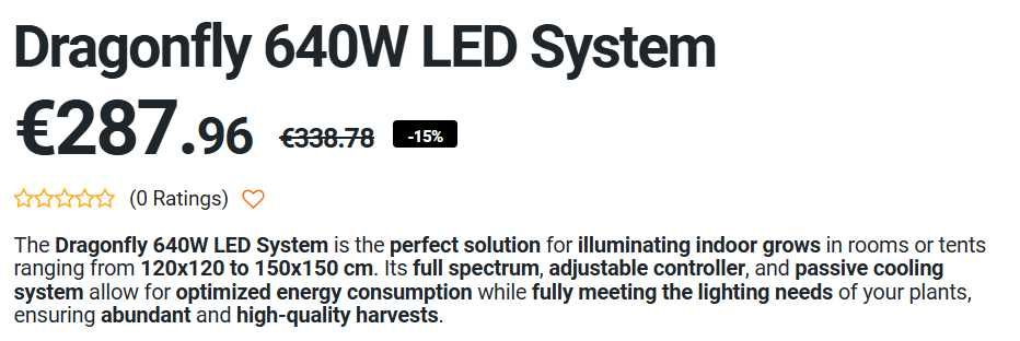 Dragonfly LED 640W