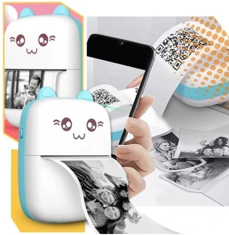 Przenośna drukarka termiczna Drukus – Idealna do notatek i etykiet!