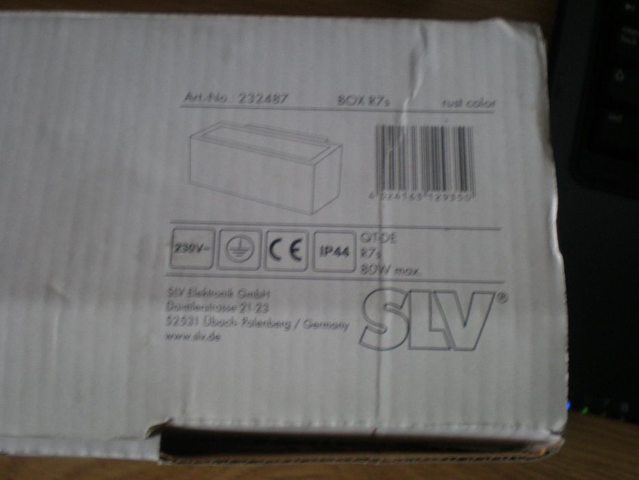 Spotline Kinkiet BOX góra/dół R7s 80W IP44 1 sztuka  jak za darmo !