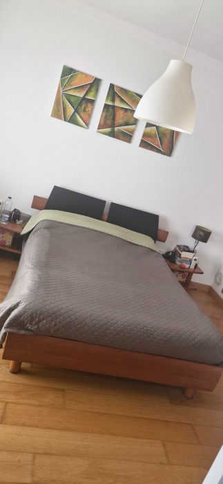 Cama de casal + estrado + colchão