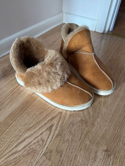 Buty skórzane w stylu ugg
