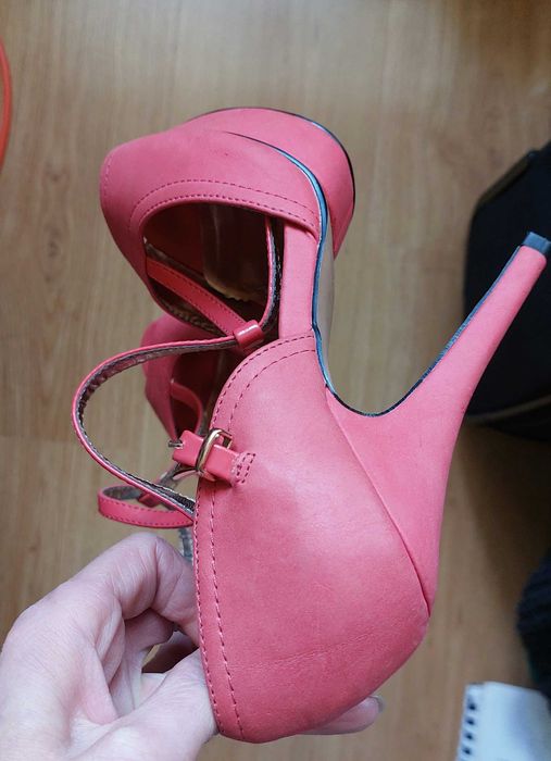 Szpilki wysokie różowe