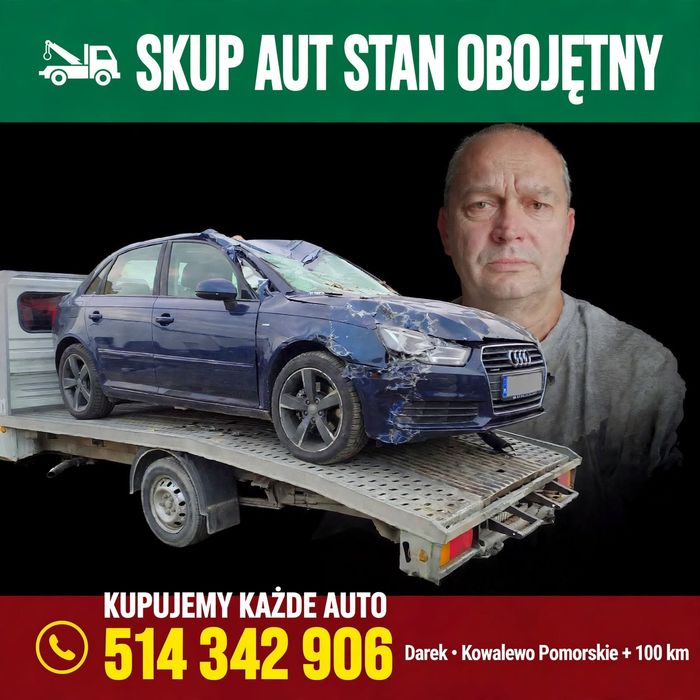 SKUP samochodów AUT stan obojętny odbiór w 24h gotówka do ręki