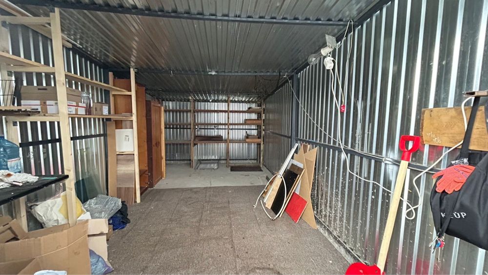 Металевий гараж 18м2 в ГБК «Борисфен» 3 на 6м. Початок ряду