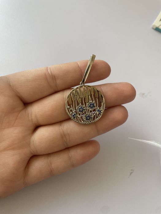 Срібні сережки 925 з шпі́неллю | КЮЗ | «Вечірнє сонце»