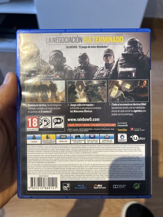 Vendo jogo tom clancys rainbowsx siege ps4