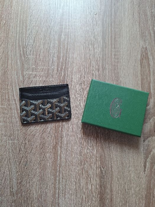 Czarny portfel cardholder Goyard Paris