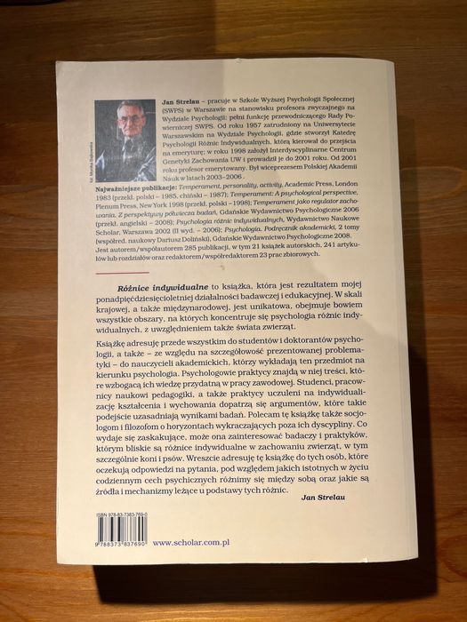 Jan Strelau 'Różnice indywidualne'