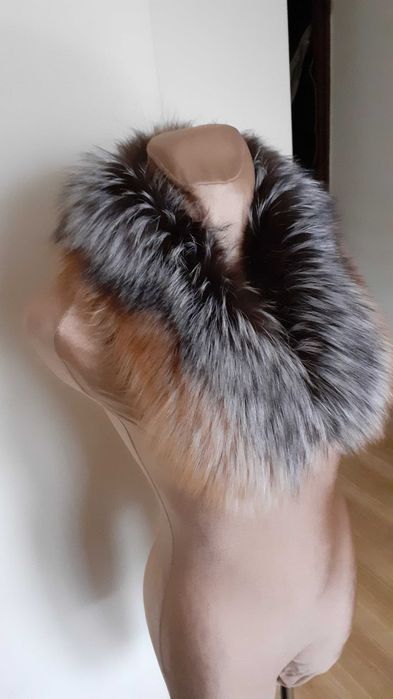 Kołnierz z naturalnego lisa