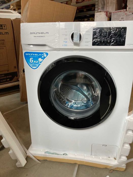 Пральна машина автGWS-F610D2WB-ST(біла,BLDC,інве 6кг. 1000 об)GRUNHELM