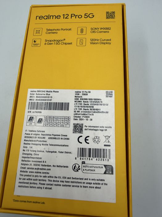 Smartfon Realme 12 Pro 5G, 12/256GB, Bez blokad