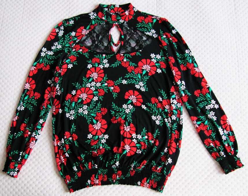 Bluzka damska, dzianina długi rękaw So Fabulous r. 42