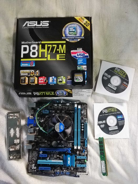 ASUS P8H77 - M LE + Intel core G2030 2*3.0Gz + 4 Gb Kingstone 1600Mhz
