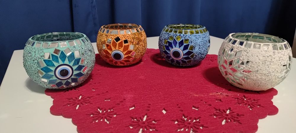 Tureckie lampki mozaikowe