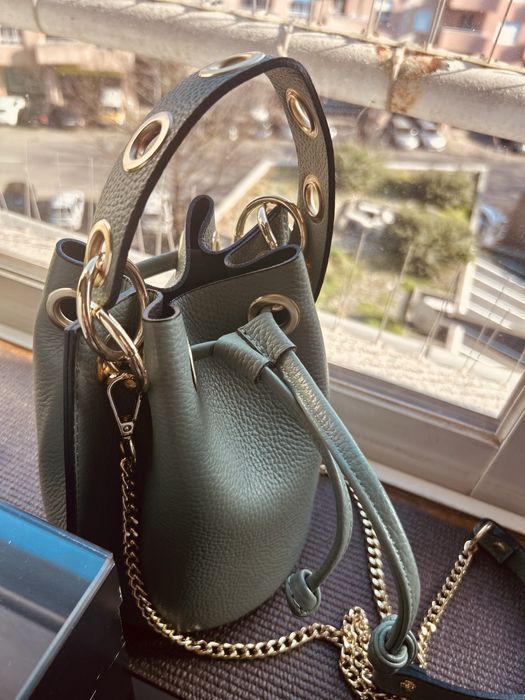 Bolsa/saco de 22cm, verde pistache,