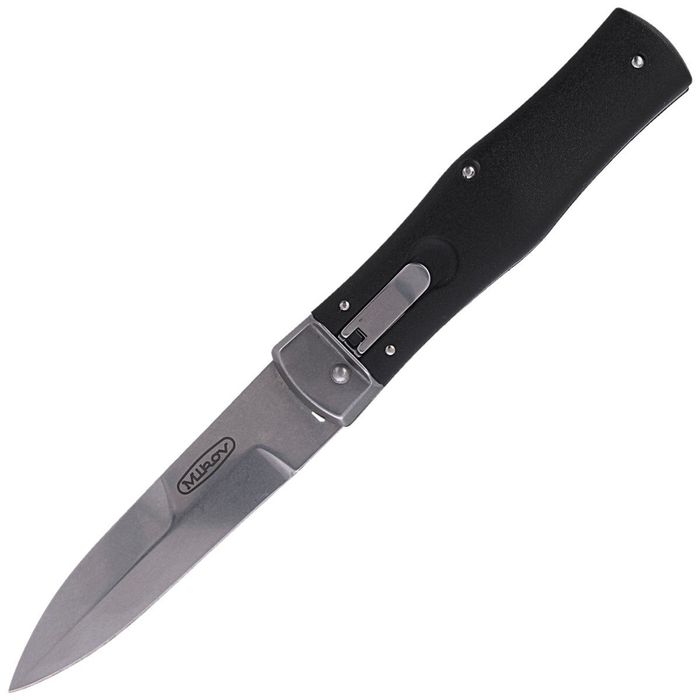 Nóż sprężynowy Mikov Predator Black ABS, Stonewashed (241-BH-1/STKP)