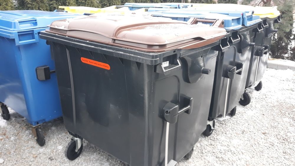 Kontener na śmieci pojemnik na odpady kosz duży 1100 litrów