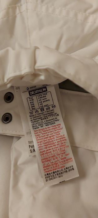 Calças de neve menina tamanho 10 decathlon