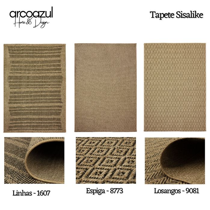 Tapete Sisalike - Interior e Exterior- Varias medidas By Arcoazul