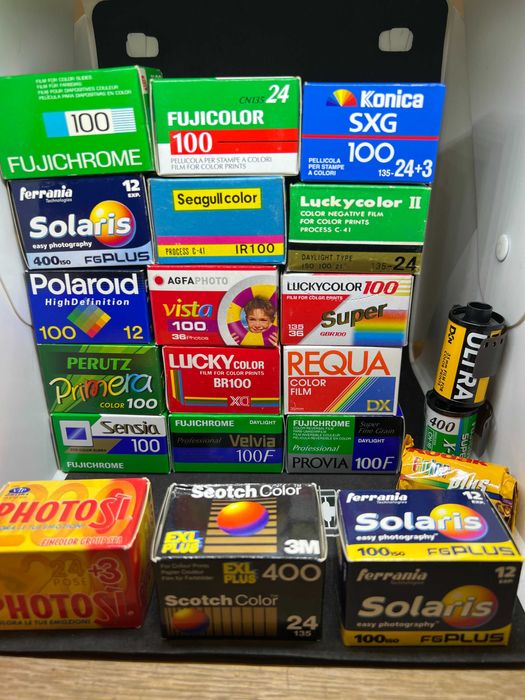 35mm filmes cores vários filmes