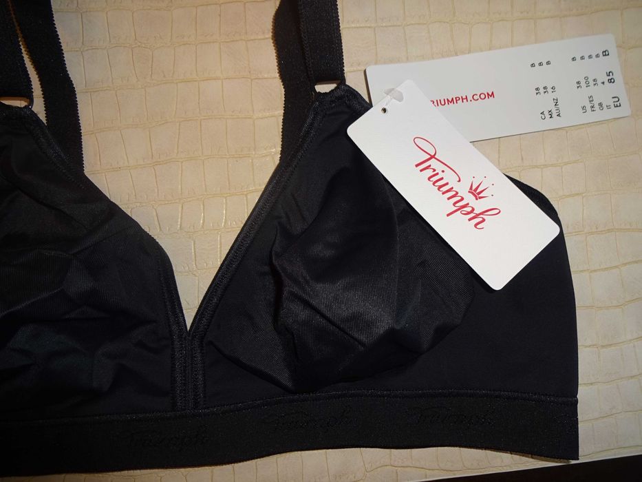 TRIUMPH Micro Fun N  CA 17785 bez fiszbin gładki cieńki biustonosz 85B