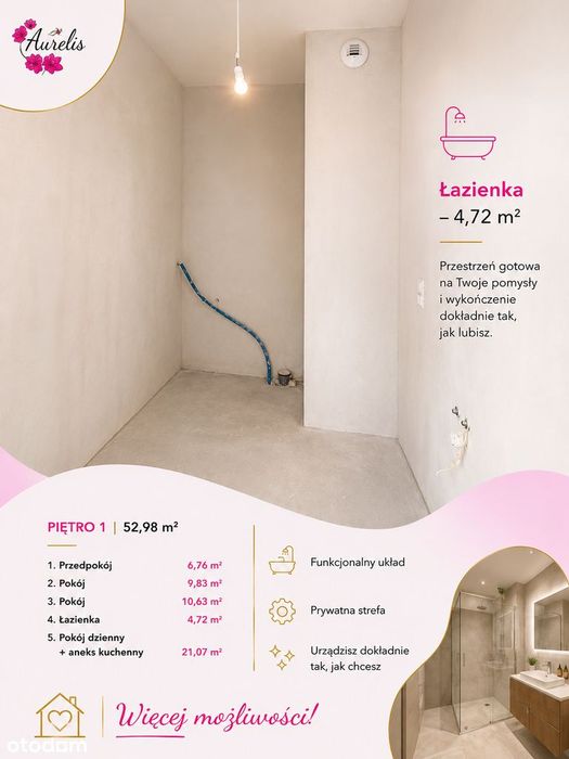 3 pokoje z balkonem