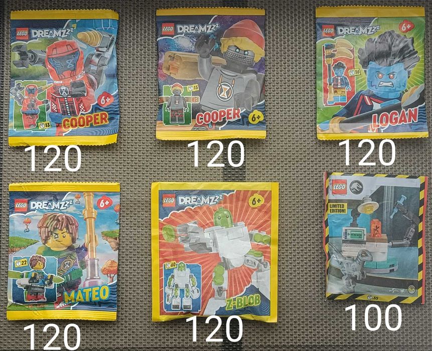 Нові запаковані LEGO Мініфігурки та набори