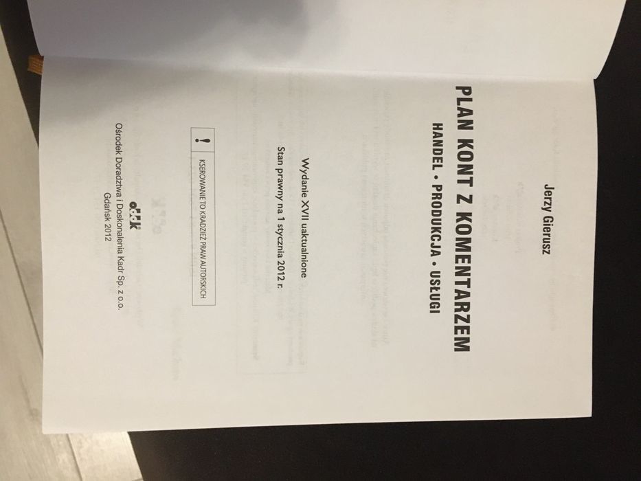 Plan kont Jerzy Gierusz