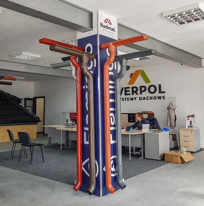 Rynna Stalowa POWLEKANA Flamingo 125, 135, 150 kolor Dostawa cała PL!