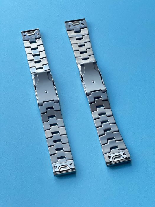 Титановий браслет на Garmin 22/26mm quick fit ремінець Fenix Tactix ін