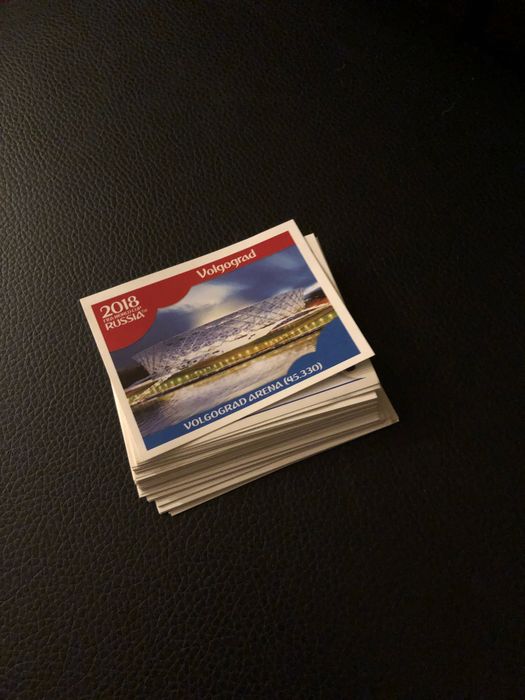 cromos da caderneta do mundial da Russia 2018