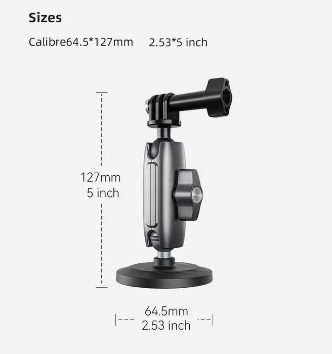 TELESIN CMM-001 uchwyt magnetyczny 360 ° GoPro Insta360 DJI OSMO