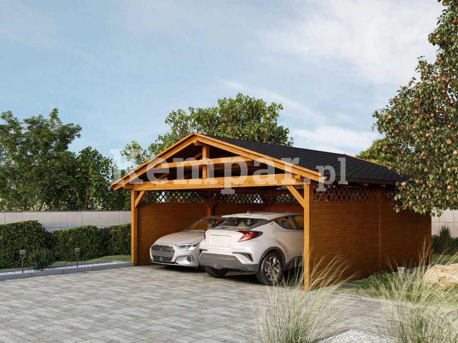 Wiata garażowa Wiata drewniana Garaż drewniany AKACJA