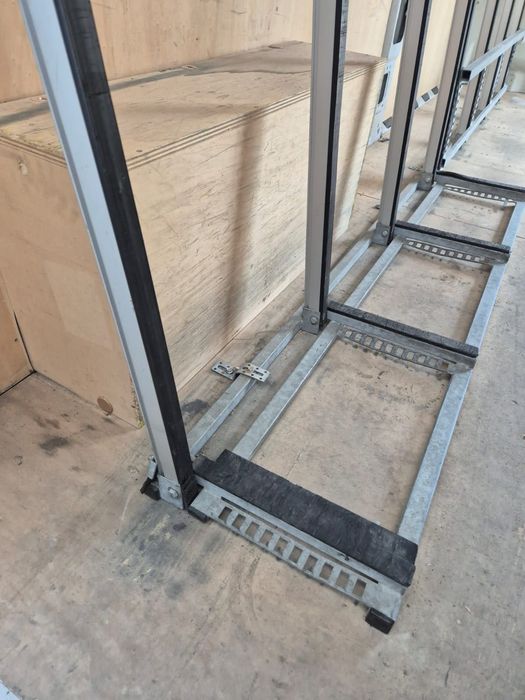 Cavalete porta-vidros de ALUMÍNIO p/ transporte no interior do veículo