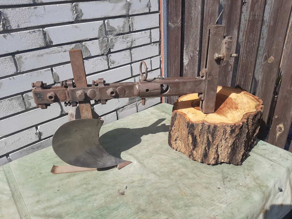 Ексклюзивний підгортач із нержавійки + універсальна сцепка до мотоблок