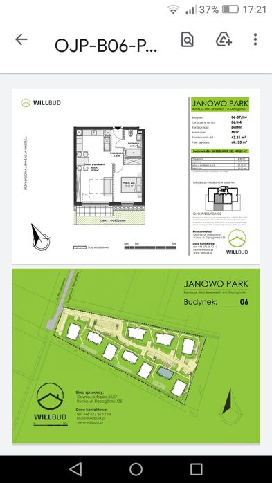 NOWOCZESNE Mieszkanie 44 M² Z Ogrodkiem + Miejsce w hali garażowej +komórka 
 |Rumia Janowo | Garaż + Komorka