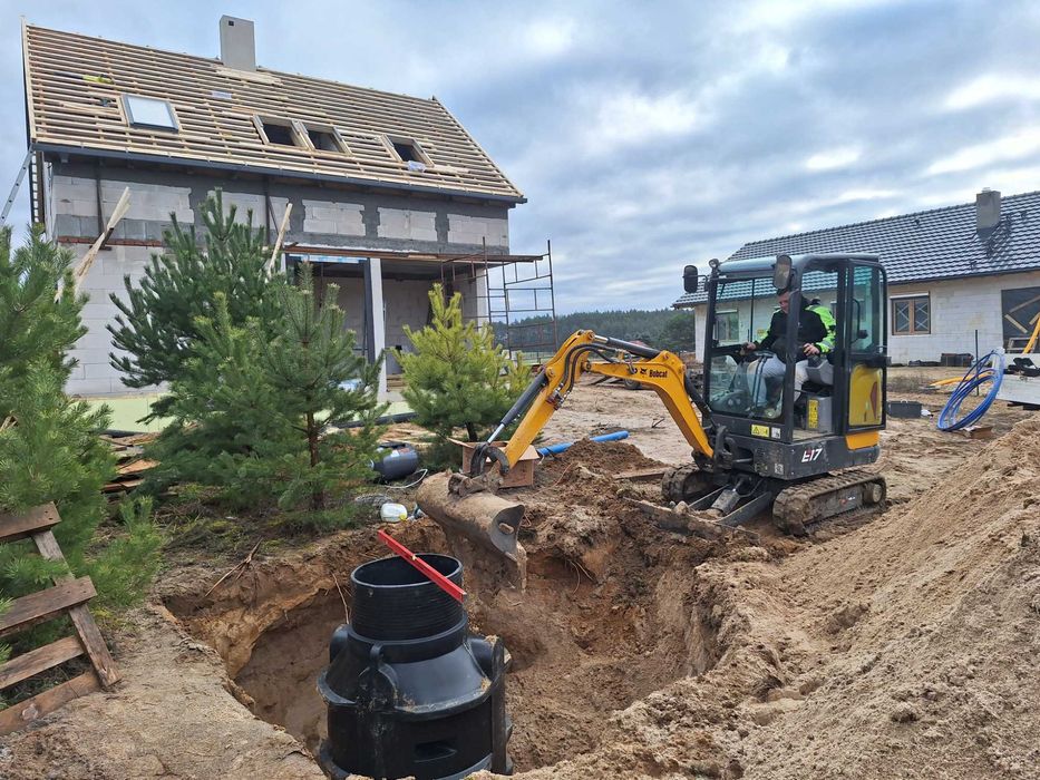 Wiercenie studni,przyłącza wodkan,roboty ziemne
