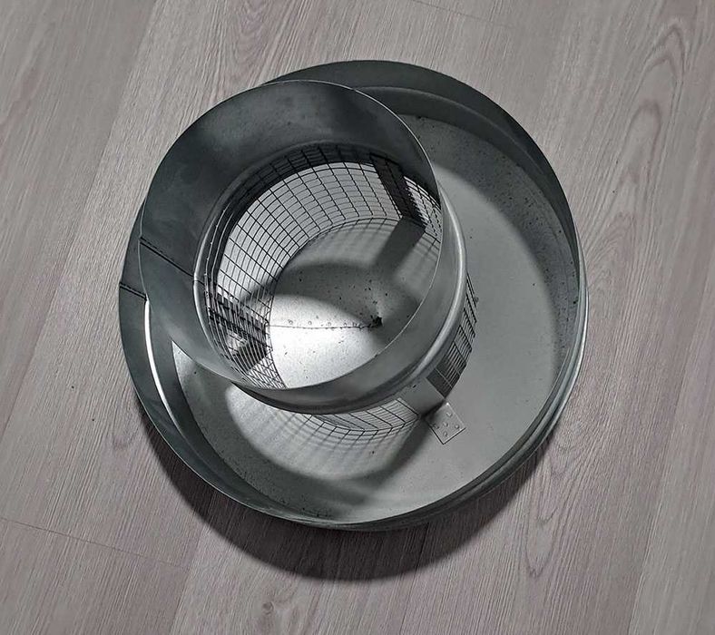 chapéu galvanizado de chaminé, diâmetro 200