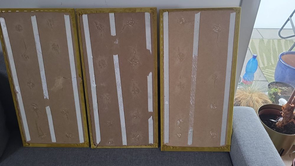 3 panele ścienne tapicerowane Stegu