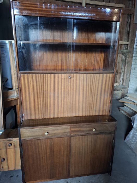 Kredens sekretatzyk Włocławek PRL Włoclawskie Fabryki Mebli