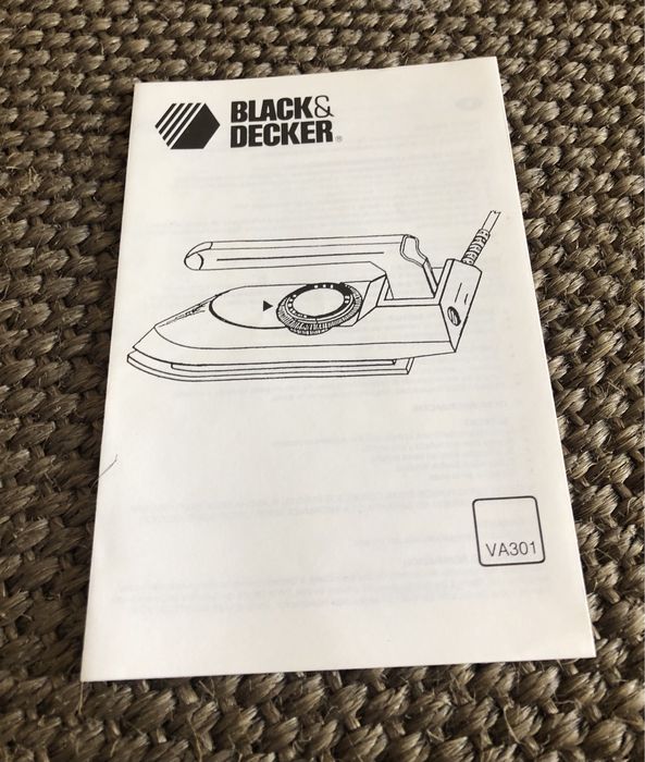 Ferro de engomar de viagem - Black & Decker -modelo VA 301