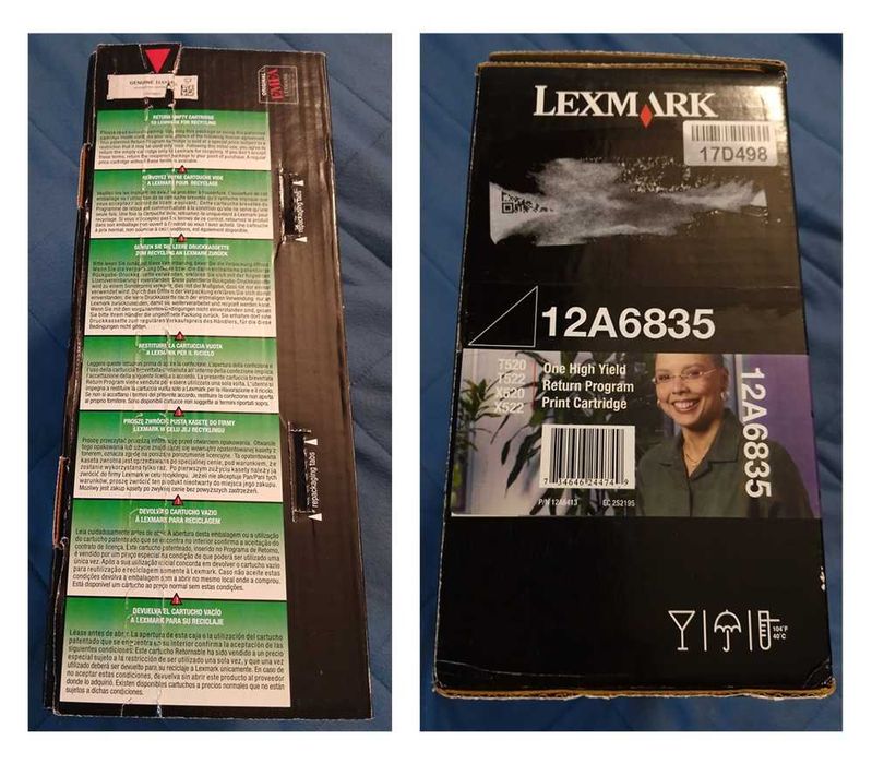 Toner Lexmark 12A6835 T520 Preto