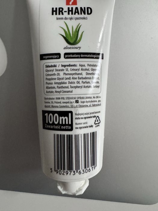 Krem do rąk i paznokci aloesowy HR-Hand 100 ml WARTO