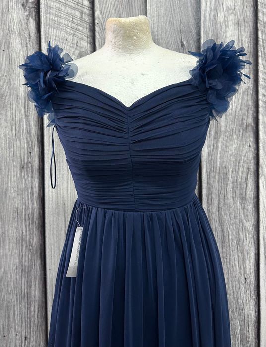 Sukienka maxi granatowa