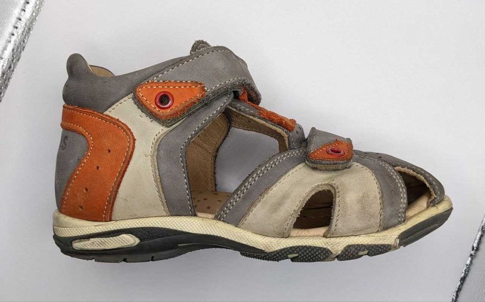 Ортопедические кожаные детские босоножки-сандалики (сандалии) Alberes