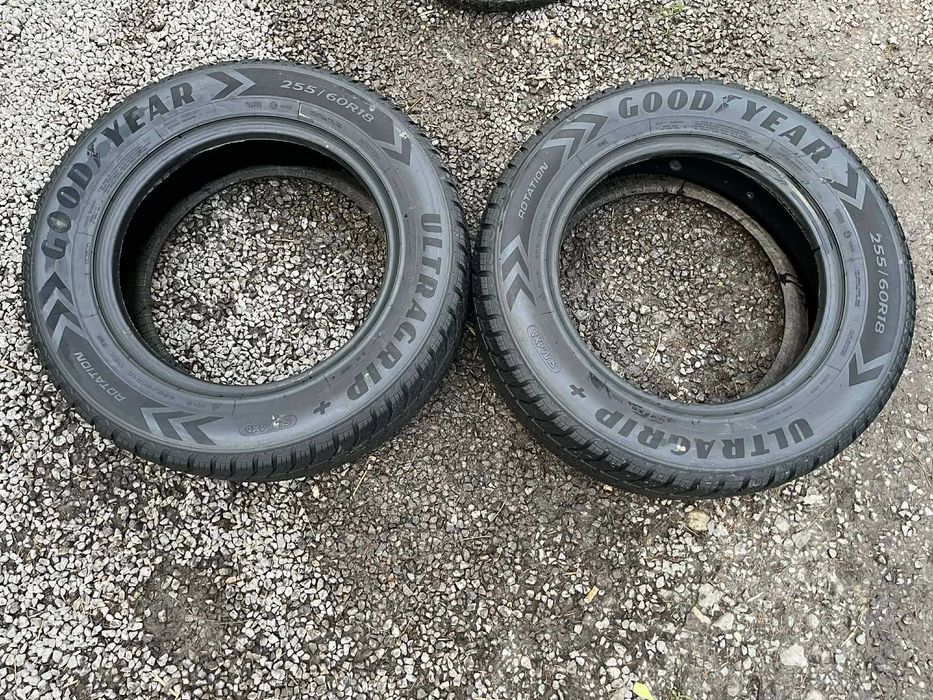 Opony 225/60R18 Goodyear Ultragrip + Zima  2 sztuki 6,63mm bieżnika
