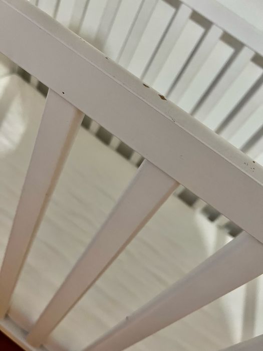 Łóżeczko dziecięce Ikea białe z materacem 120x60