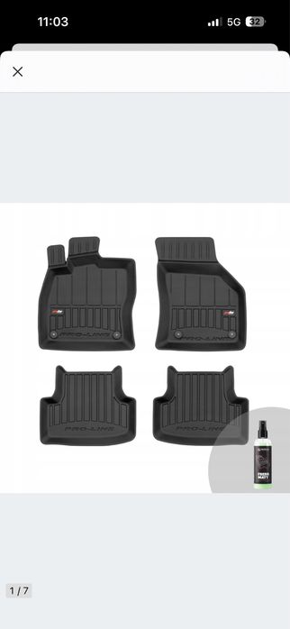 FROGUM Dywaniki 3D samochodowe do SEAT Leon III, do VW Golf VII 2012-2020